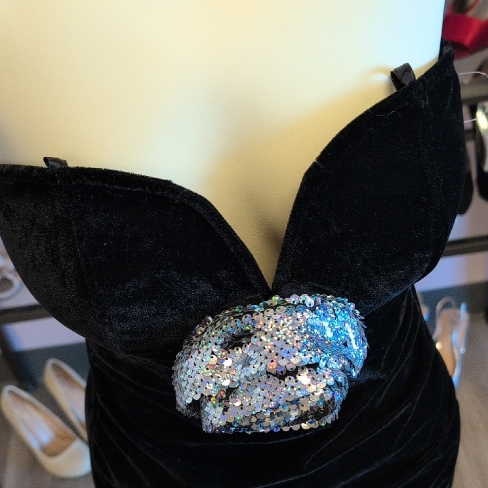 Honey and Rosie Black Dress with Sequin Accents - Picture 8 of 13